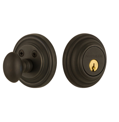 Nostalgic Warhouse Classic Deadbolt - Oil Rubbed Bronze
