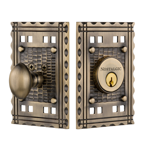 Nostalgic Warehouse Craftsman Single Cylinder Deadbolt