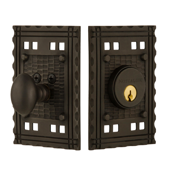 Nostalgic Warehouse Craftsman Single Cylinder Deadbolt