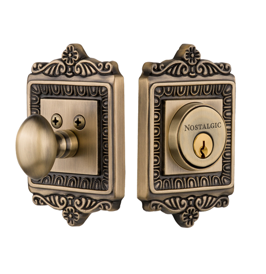 Nostalgic Warehouse Egg and Dart Deadbolt