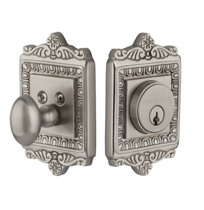 Nostalgic Warehouse Egg and Dart Double Cylinder Deadbolt