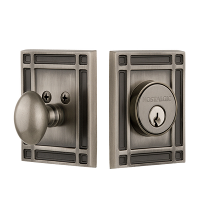 Nostalgic Warhouse Mission Deadbolt - Antique Pewter