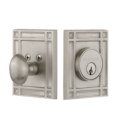 Nostalgic Warhouse Mission Deadbolt - Satin Nickel