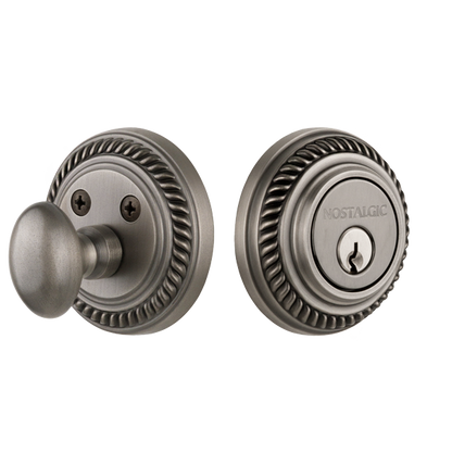 Nostalgic Warehouse Rope Style Single Cylinder Deadbolt