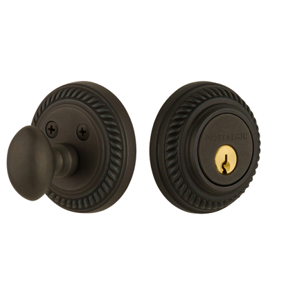 Nostalgic Warhouse Rope Deadbolt - Oil Rubbed Bronze