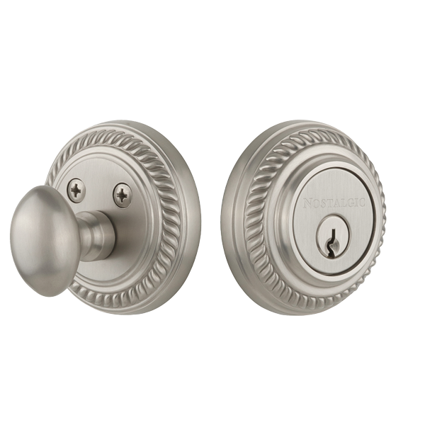 Nostalgic Warehouse Rope Style Single Cylinder Deadbolt