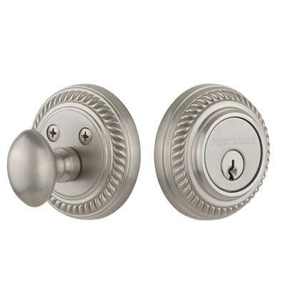 Nostalgic Warehouse Rope Style Single Cylinder Deadbolt