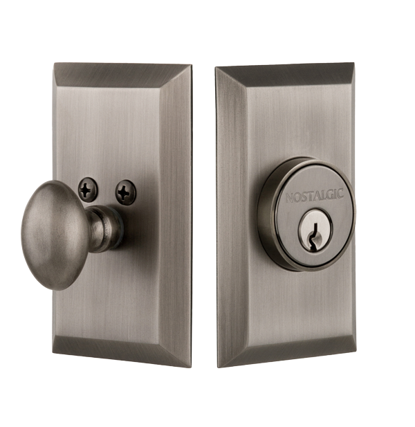 Nostalgic Warhouse Studio Deadbolt - Antique Pewter