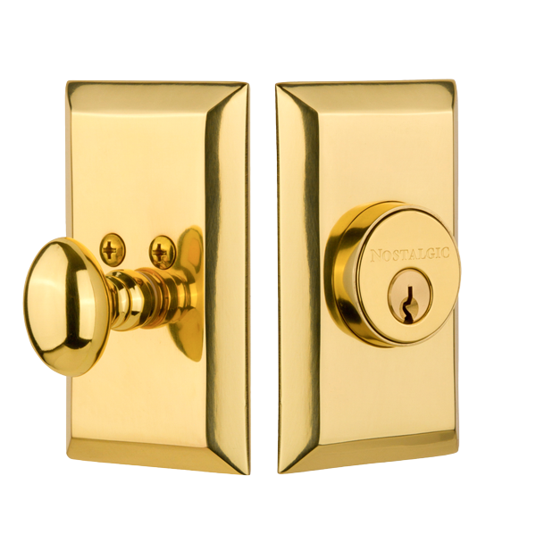 Nostalgic Warhouse Studio Deadbolt - Polished Brass