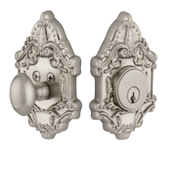 Nostalgic Warehouse Victorian Deadbolt - Satin Nickel