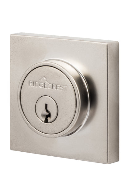Sure-Loc Single Cylinder Mountain Deadbolt - Satin Nickel Shown