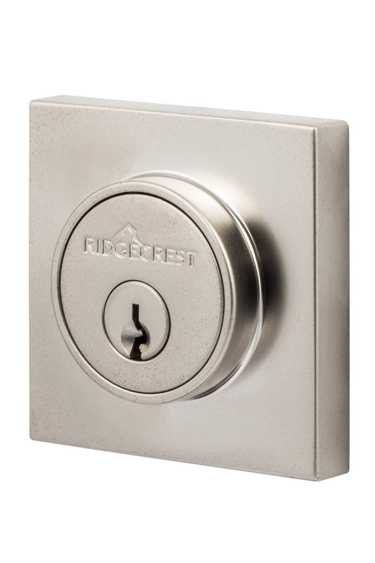 Sure-Loc Single Cylinder Mountain Deadbolt - Satin Nickel Shown