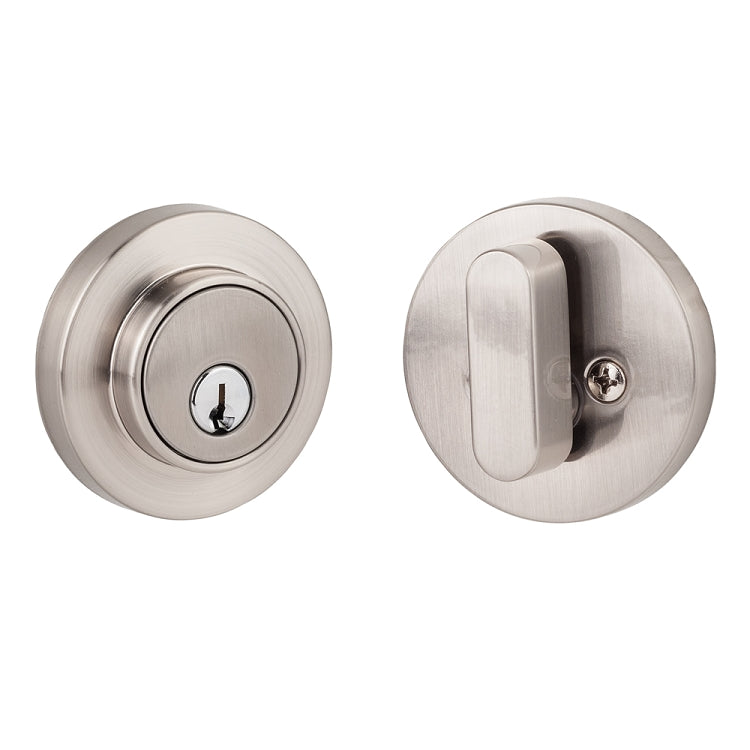 Sure-Loc Modern Round Deadbolt - Satin Nickel Shown