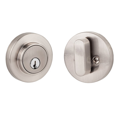 Sure-Loc Modern Round Deadbolt - Satin Nickel Shown