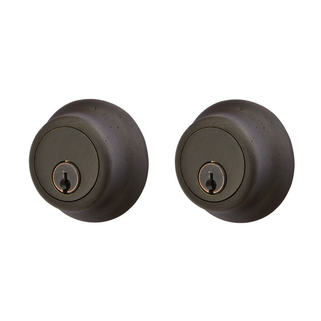 Emtek Sandcast Bronze Regular Style Double Cylinder Deadbolt