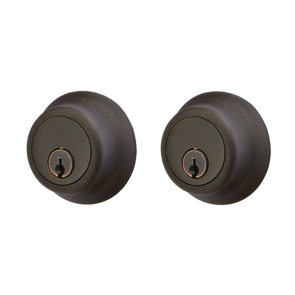 Emtek Sandcast Bronze Regular Style Double Cylinder Deadbolt
