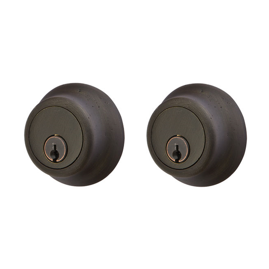 Emtek Sandcast Bronze Regular Style Double Cylinder Deadbolt