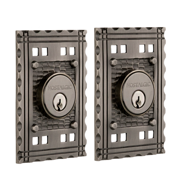 Nostalgic Warhouse Craftsman Deadbolt - Antique Pewter