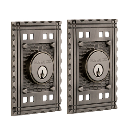 Nostalgic Warhouse Craftsman Deadbolt - Antique Pewter