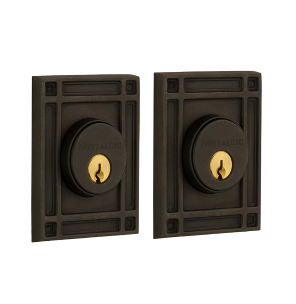 Nostalgic Warhouse Mission Deadbolt - Oil Rubbed Bronze