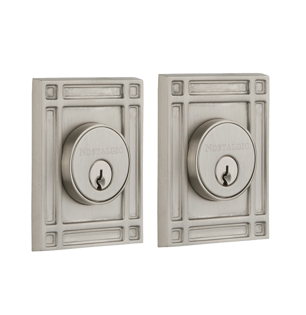 Nostalgic Warhouse Mission Deadbolt - Satin Nickel
