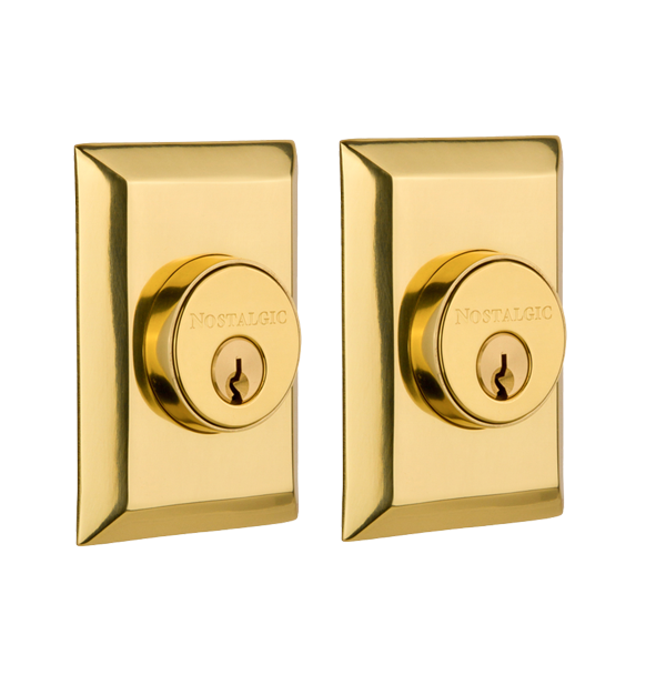 Nostalgic Warhouse New York Deadbolt - Polished Brass