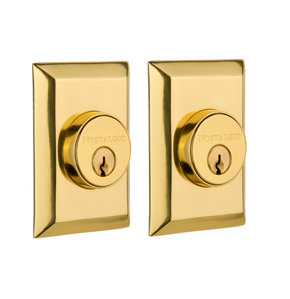 Nostalgic Warhouse New York Deadbolt - Polished Brass