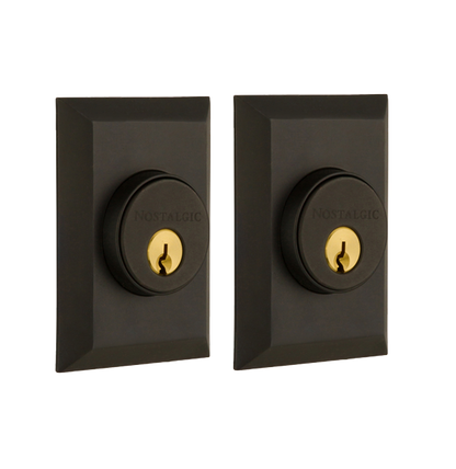 Nostalgic Warhouse New York Deadbolt - Oil Rubbed Bronze