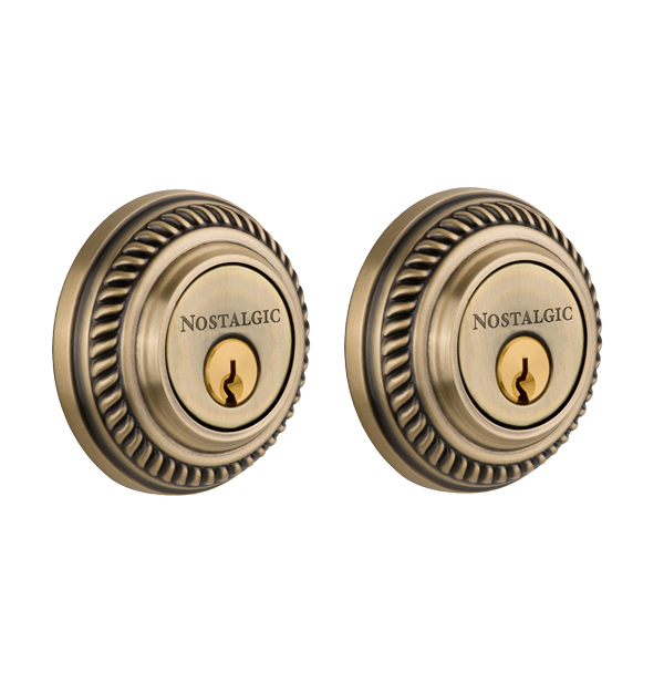 Nostalgic Warehouse Rope Style Double Cylinder Deadbolt