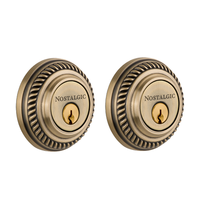 Nostalgic Warehouse Rope Style Double Cylinder Deadbolt