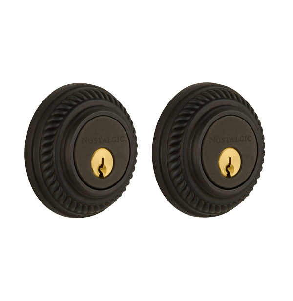 Nostalgic Warhouse Rope Deadbolt - Oil Rubbed Bronze