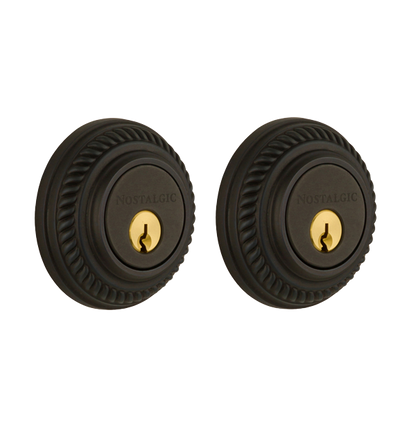 Nostalgic Warhouse Rope Deadbolt - Oil Rubbed Bronze