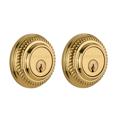 Nostalgic Warhouse Rope Deadbolt - Polished Brass