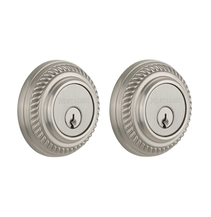 Nostalgic Warhouse Rope Deadbolt - Satin Nickel