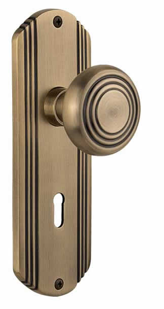 Nostalgic Warehouse Deco Plate with Deco Knob