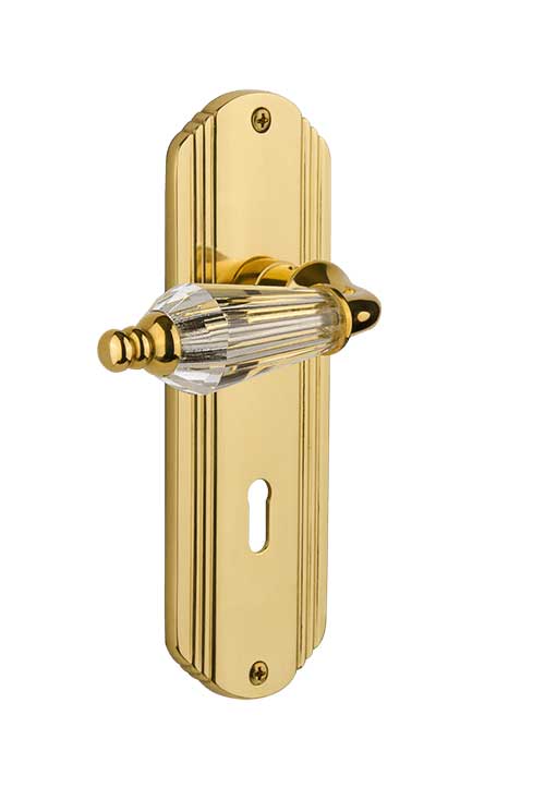Nostalgic Warehouse Deco Plate with Parlour Knob