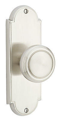 Emtek Delaware Sideplate - Norwich Knob - Satin Nickel
