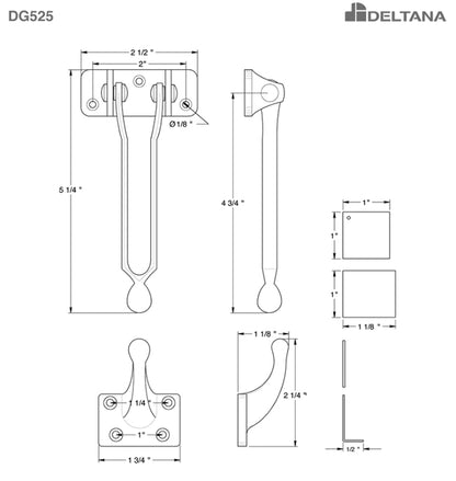 Deltana dg525 Specs