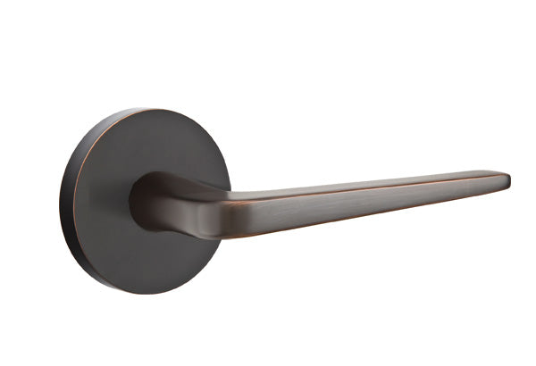 Emtek Brass Athena Lever Oil Rubbed Bronze-Disk Rosette