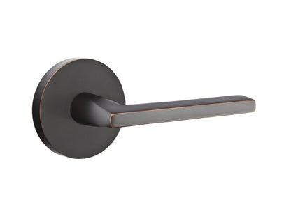 Emtek Brass Helios Lever Oil Rubbed Bronze-Disk Rosette