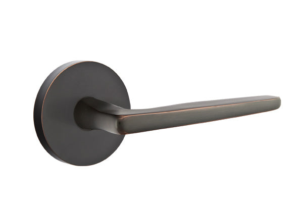 Emtek Brass Hermes Lever Oil Rubbed Bronze-Disk Rosette