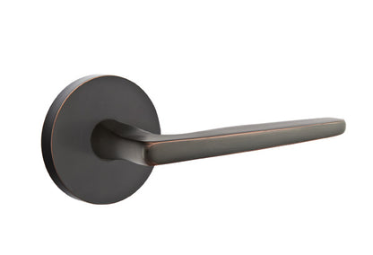 Emtek Brass Hermes Lever Oil Rubbed Bronze-Disk Rosette