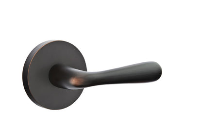 Emtek Basel Lever Oil Rubbed Bronze-Disk Rosette