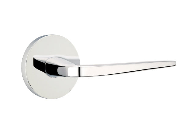Emtek Brass Athena Lever Polished Chrome-Disk Rosette