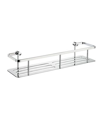 Smedbo Sideline Collection Rectangle Design Single Level Straight Soap Basket DK3005 Polished Chrome