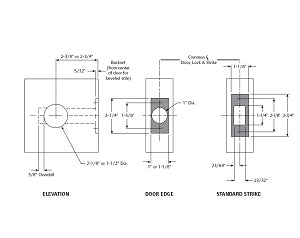 Falcon D100 Series Grade 1 Commercial Deadbolt Classroom Function