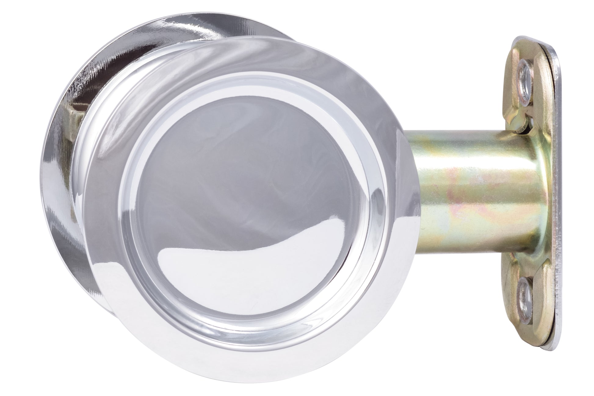Sure-Loc Passage Pocket Door Set in Polished Chrome