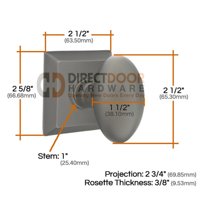 Emtek Egg Knob Specs Quincy Rosette