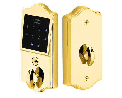 Emtek Electronic Keypad Deadbolt - Polished Brass
