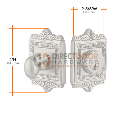 Nostalgic Warehouse Egg and Dart Single Cylinder Deadbolt